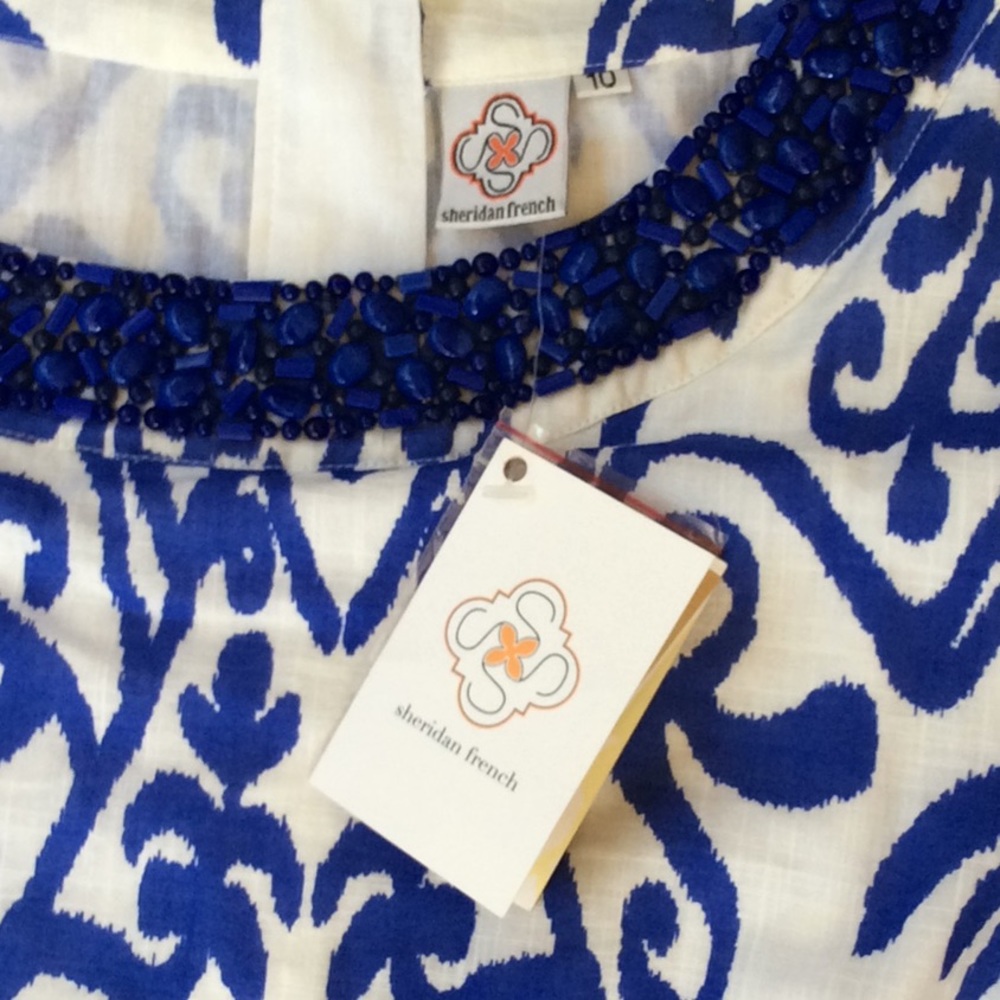 NWT Sheridan French Periwinkle Dress - Size 10 - Picture 4 of 8